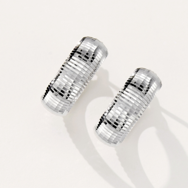 Lamp Ball | Silver Earrings