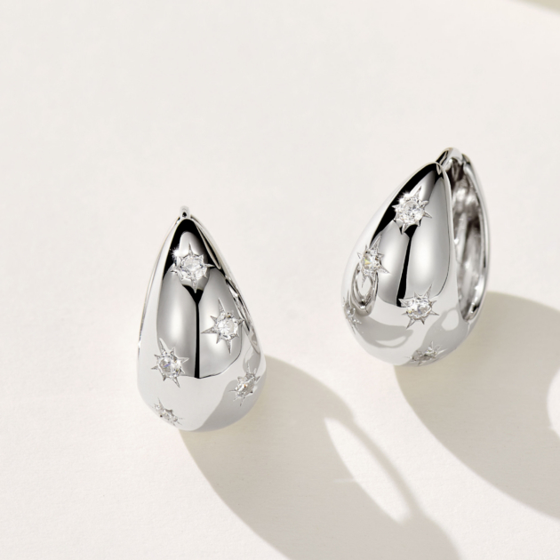 Shining Star | Silver Earrings