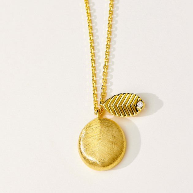 Coffee Bean | Silver Necklace
