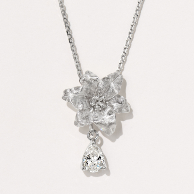 Pearl/Pendant | Silver Necklace