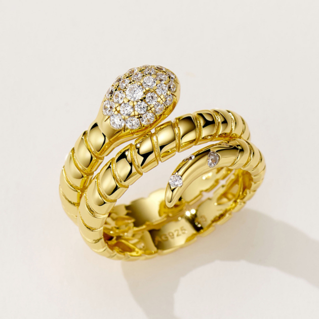 Vintage Coiled Snake| Silver Ring