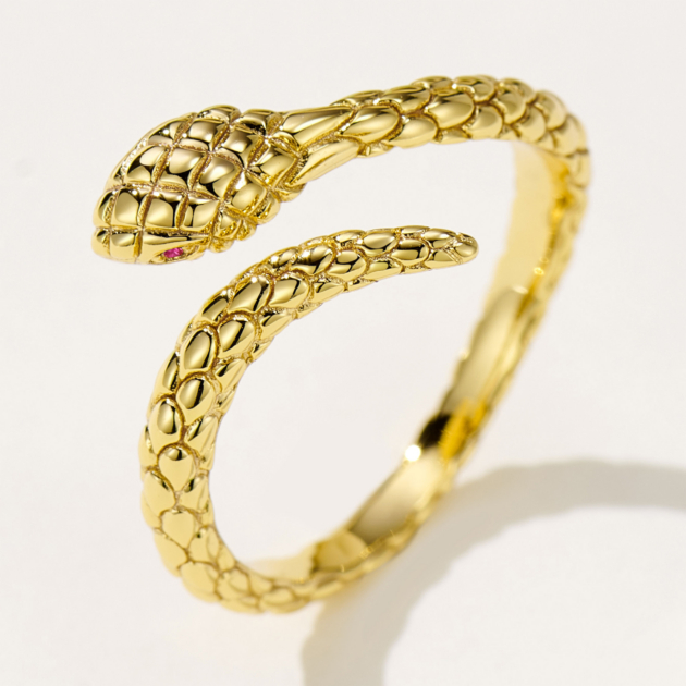 Delicate Snake | Silver Ring