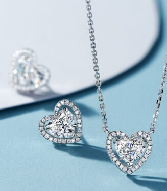 Sterling Silver Heart Pendant jewelry set Sterling Silver Heart Pendant jewelry set: necklace and earrings