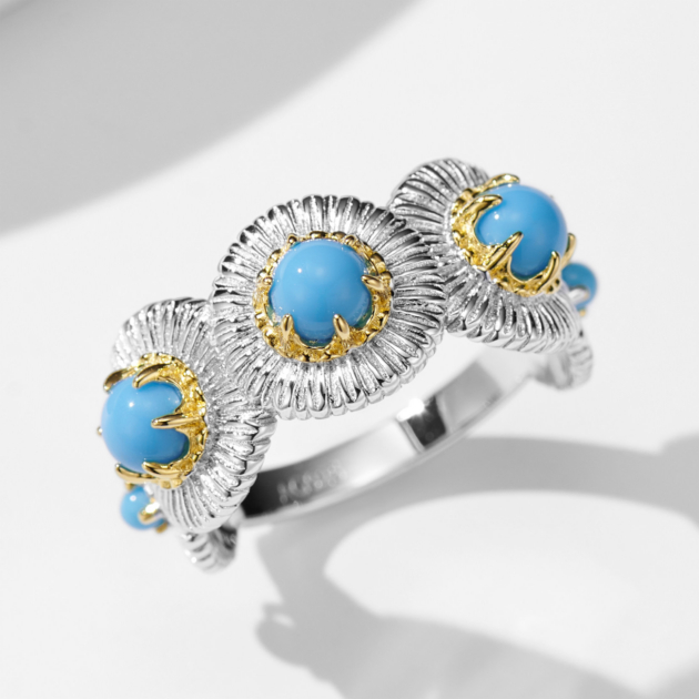 Daisy Turquoise | Silver Ring