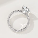 back view close-up of Vintage brushed wrap ring