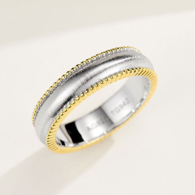 Beaded Edge | Silver Ring
