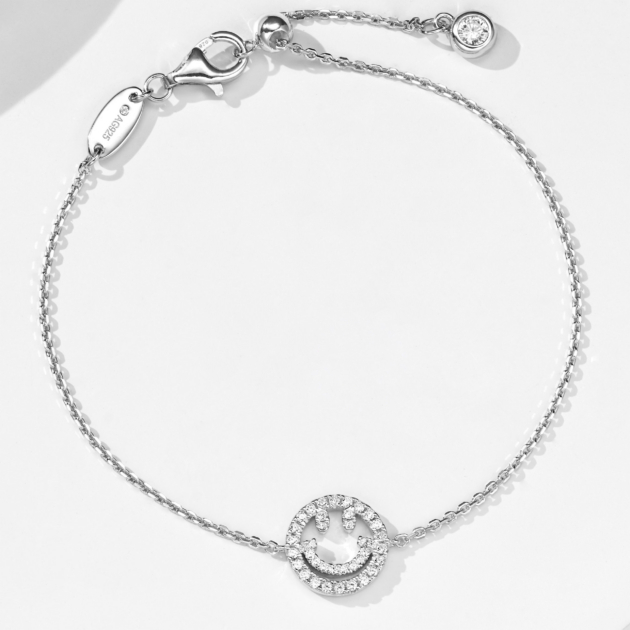 Smiley Face Diamond Bracelet