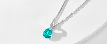 Minimalist Paraiba Teardrop Necklace: Ocean Blue Elegance for Every Moment