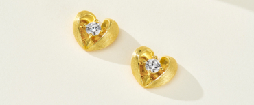 Brushed Heart Earrings: Where Warmth Meets Understated Elegance