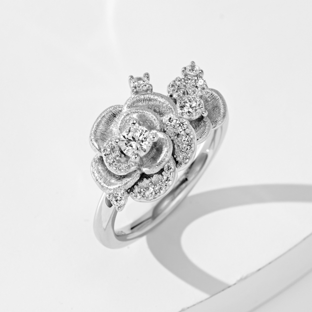 Rose Brushed Ring｜Silver Ring