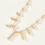 rose gold plated Sterling silver tassel necklace details