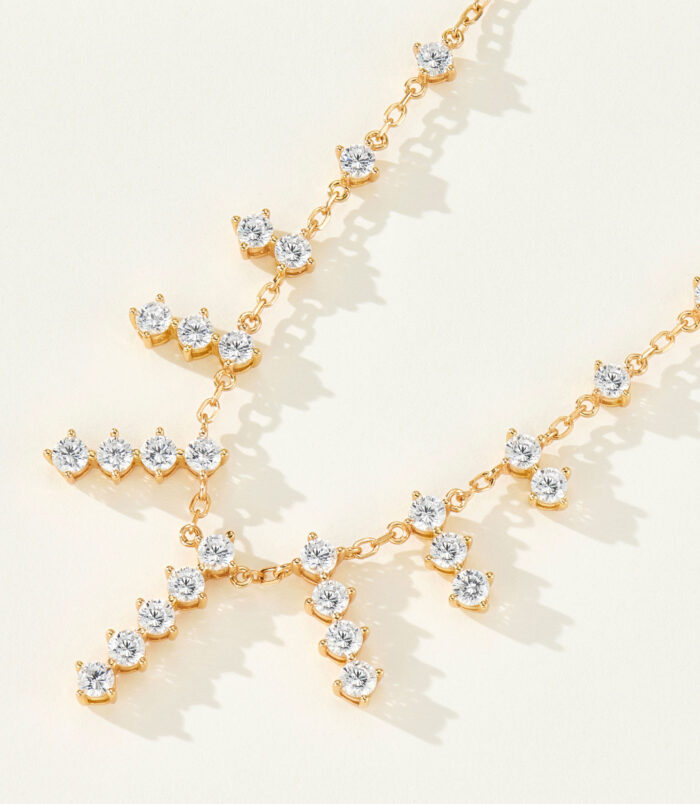 rose gold plated Sterling silver tassel necklace rose gold plated Sterling silver tassel necklace details